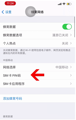 礼县苹果14维修网分享如何给iPhone14的SIM卡设置密码 