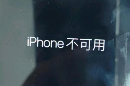 礼县苹果服务网点分享锁屏界面显示“iPhone 不可用”如何解决 